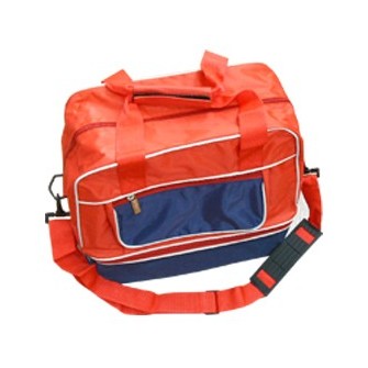 BOLSA ZAPATILLERO MEDIANA MINITEAM COLOR ROJO MARINO VIVO BLANCO SOFTEE