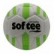 BALÓN FUTBOL HÍBRIDO SOFTEE MAX - FUTBOL11, BLANCO/AMARILLO FLUOR
