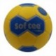 BALÓN BALONMANO SOFTEE ADDICTED - AMARILLO/AZUL, 52CM