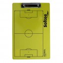 CARPETA TACTICA VELEDA REVERSIBLE FUTBOL - GRANDE, AMARILLO