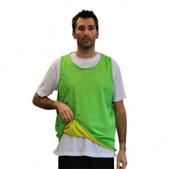 PETO REVERSIBLE UNISEX COLOR VERDE/AMARILLO TALLA SENIOR