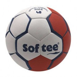 BALÓN BALONMANO SOFTEE FLASH - ROJO/BLANCO, 48CM