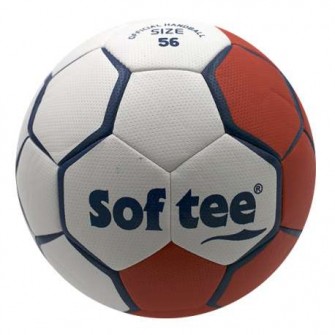 BALÓN BALONMANO SOFTEE FLASH - 56CM, ROJO/BLANCO