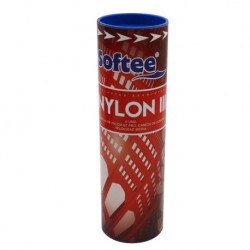 VOLANTES BADMINTON SOFTEE 'NYLON III' 6UDS COLOR BLANCO TALLA UNICA