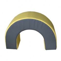 FIGURA ARCO 80X60X30 CM - AMARILLO/GRIS, 80X60X30 CM