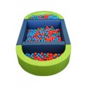 PISCINA OVALADA PLUS LLENADO PELOTAS, 300 X 150 X 40 CM ALTO X 15 CM ANCHO (TRANSFORMABLE EN DOS)