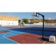 JGO CANASTAS MINIBASKET MONOTUBULAR CON RUEDAS -SIN TABLERO, ARO NI CONTRAPESO-