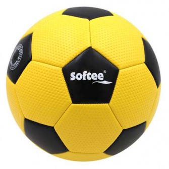 BALÓN FÚTBOL 11 SOFTEE GOLF AMARILLO/NEGRO