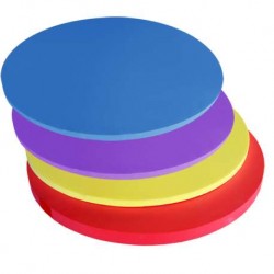 TAPIZ CIRCULAR 100 X 6CM COLOR ROJO TALLA UNICA