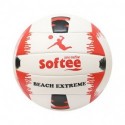 BALÓN VOLEY SOFTEE BEACH EXTREME - BLANCO/ROJO, VÓLEY PLAYA