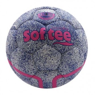 BALÓN FÚTBOL SOFTEE DENIM COLOR ROSA FLUOR TALLA FUTBOL11