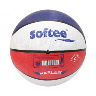 BALÓN BALONCESTO SOFTEE NYLON HARLEM - 5, ROJO/BLANCO/AZUL