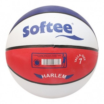 BALÓN BALONCESTO SOFTEE NYLON HARLEM - ROJO/BLANCO/AZUL, 7