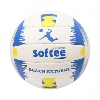 BALÓN VOLEY SOFTEE BEACH EXTREME - VÓLEY PLAYA, BLANCO/AZUL