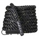 CUERDA ENTRENAMIENTO FUNCIONAL CON GANCHO - NEGRO, 9 M