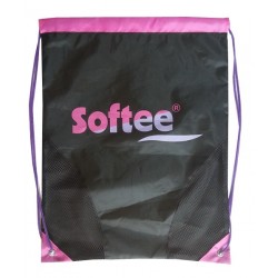 GYMSACK SOFTEE CON RED COLOR NEGRO/FUCSIA/VIOLETA TALLA UNICA