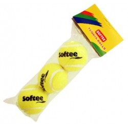 BOLSA 3 PELOTAS DE TENIS SOFTEE INICIACIÓN DELUXE