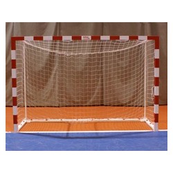 JUEGO PORTERÍAS F.SALA/BALONMANO METÁLICAS TRASLADABLES 80X80MM CON BASE 80X40MM