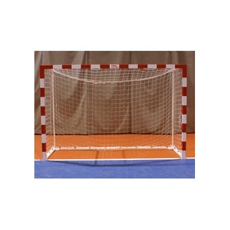 JUEGO PORTERÍAS F.SALA/BALONMANO METÁLICAS TRASLADABLES 80X80MM CON BASE 80X40MM