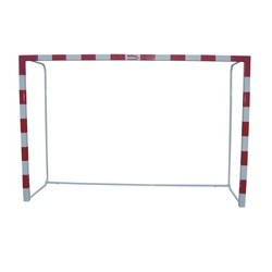 JUEGO PORTERÍAS F.SALA/BALONMANO MADERA TRASLADABLES 80X80MM CON BASE DE TUBO REDONDO