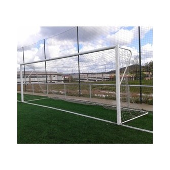 JUEGO PORTERÍAS ALUMINIO FÚTBOL 11  120X100 MM FIJAS