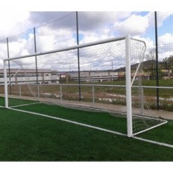 JUEGO PORTERÍAS ALUMINIO FÚTBOL 7  120X100 MM FIJAS