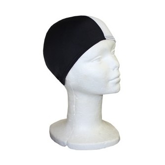 GORRO NATACIÓN POLIÉSTER SOFTEE JUNIOR NEGRO/ BLANCO