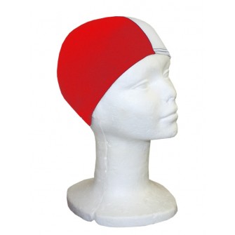 GORRO NATACIÓN POLIÉSTER SOFTEE JUNIOR ROJO/ BLANCO