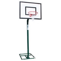 JGO CANASTAS MINIBASKET MONOTUBULAR CON RUEDAS -SIN TABLERO, ARO NI CONTRAPESO-