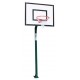 JGO CANASTAS MINIBASKET MONOTUBULAR FIJA -SIN TABLERO NI ARO- CON BASE PARA ANCLAJE