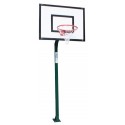 JGO CANASTAS MINIBASKET MONOTUBULAR FIJA -SIN TABLERO NI ARO- CON BASE PARA ANCLAJE