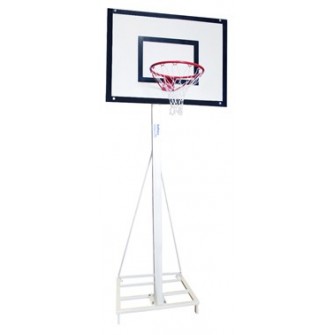 JUEGO CANASTAS MINIBASKET DELUXE MONOTUBO TUBO 100 TRASLADABLE 2 RUEDAS CON CARRO  -SIN TABLERO,ARO