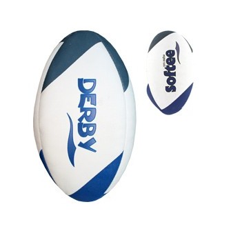 Pelota Bebe Tipo Rugby Personalizada Con Nombre Y Sonajero