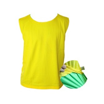 PETO REVERSIBLE JUNIOR VERDE-AMARILLO