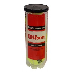 BOTE 3 PELOTAS DE PADEL WILSON "RUSH 100"