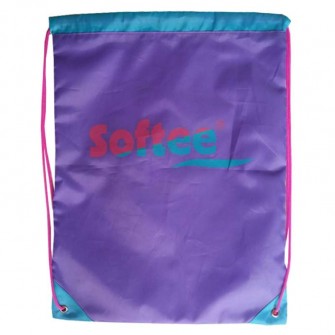 GYMSACK SOFTEE BASIC COLOR VIOLETA/TURQUESA/FUCIA TALLA UNICA