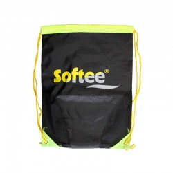 GYMSACK SOFTEE CON RED COLOR NEGRO/AMARILLO FLUOR TALLA UNICA