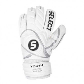 GUANTES PORTERO SELECT YOUTH COLOR BLANCO TALLA 3