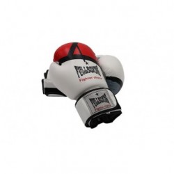 PAR DE GUANTES BOXEO FULLBOXING CRATER - 12OZ, BLANCO/ROJO/NEGRO