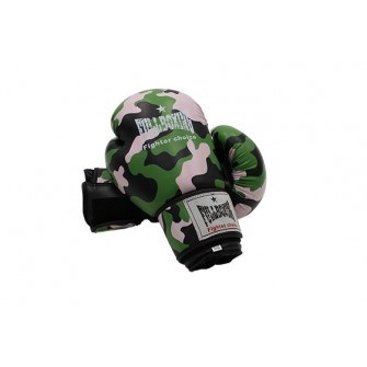 PAR DE GUANTES BOXEO FULLBOXING CAMUFLAJE - ESTAMPADO MILITAR, 14OZ