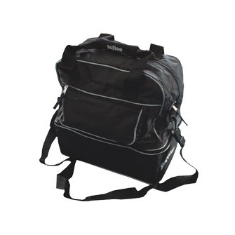 BOLSA ZAPATILLERO MEDIANA MINITEAM COLOR NEGRO VIVO GRIS SOFTEE